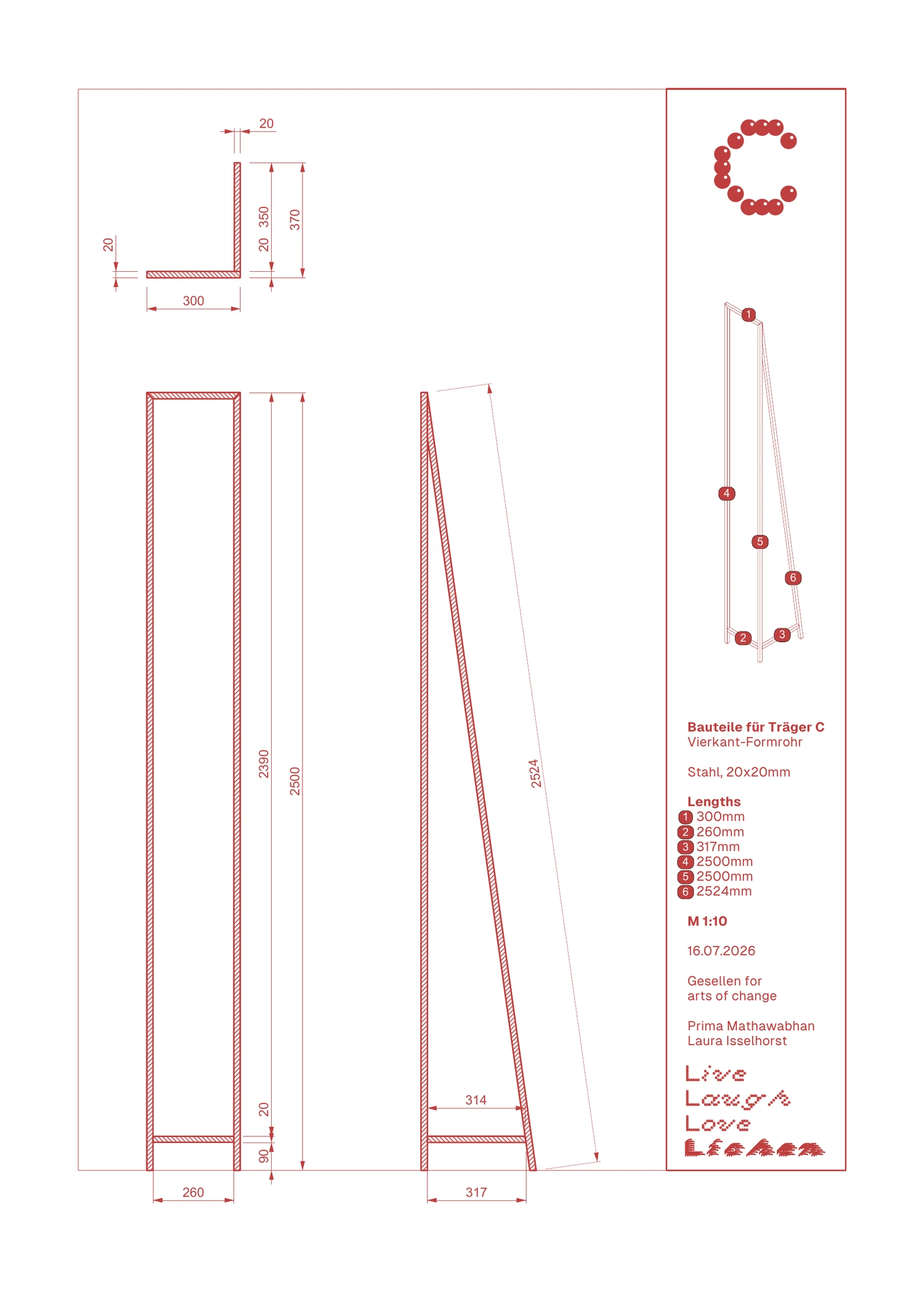 Frame C — main drawing