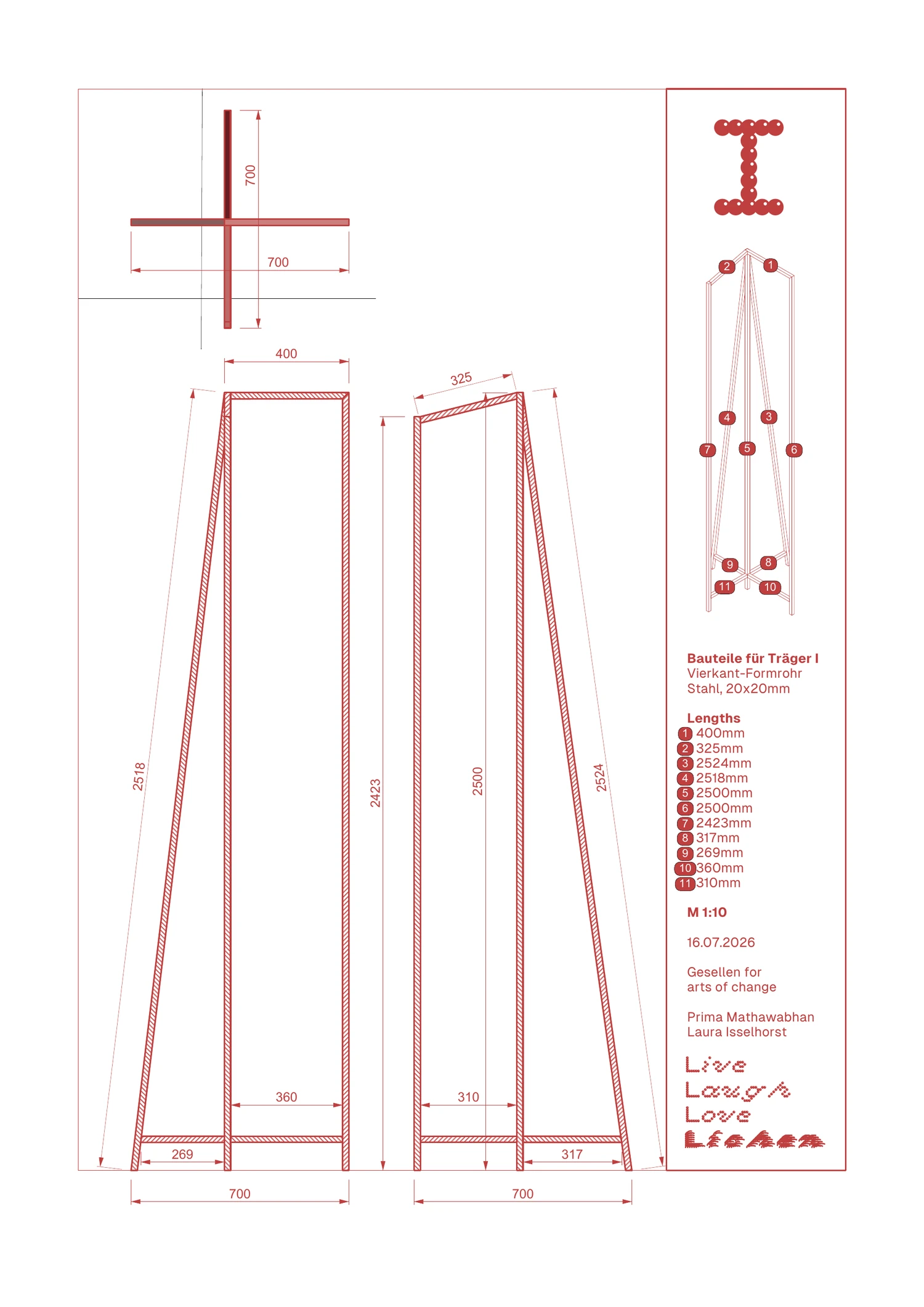 Frame I — main drawing