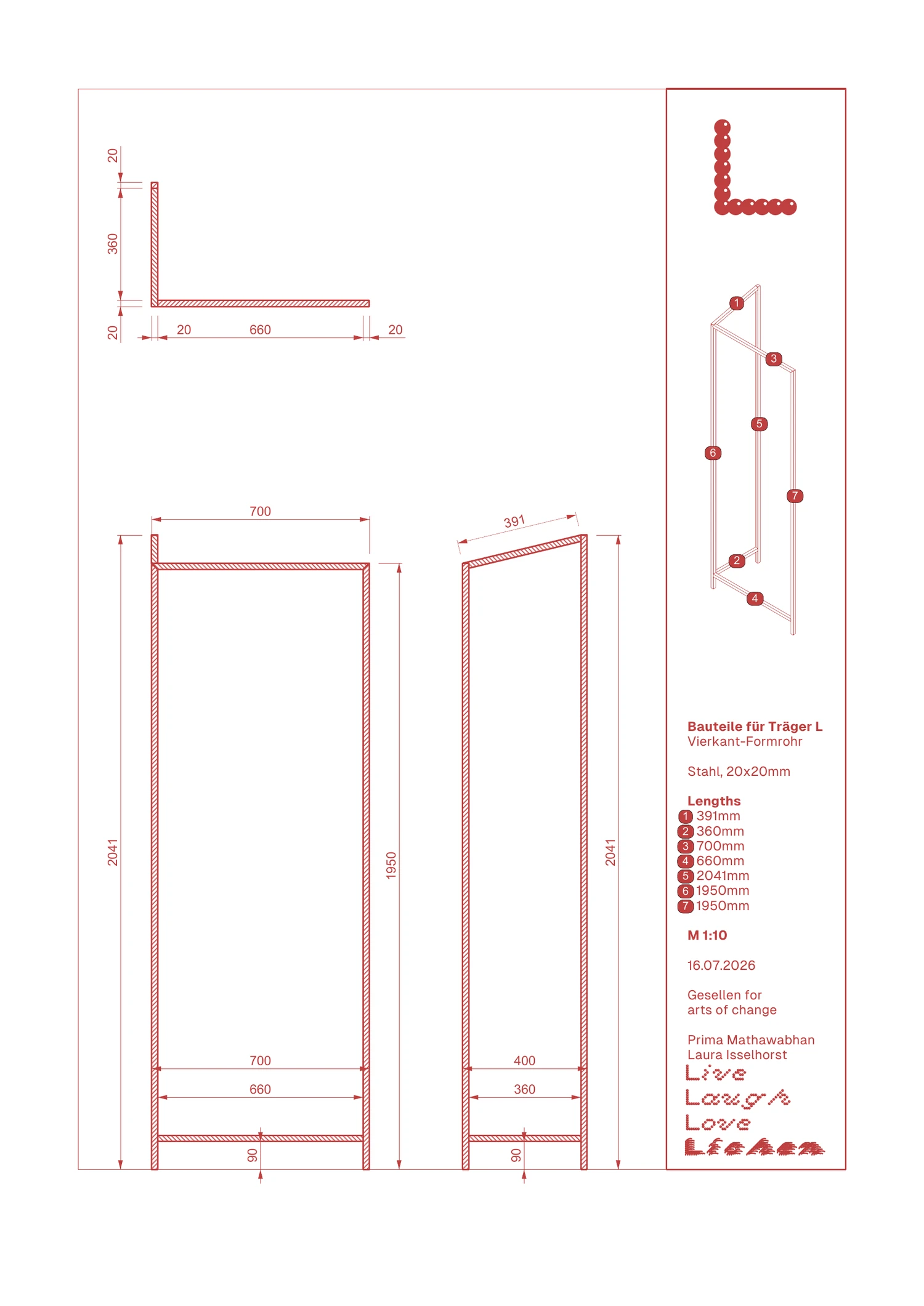 Frame L — main drawing